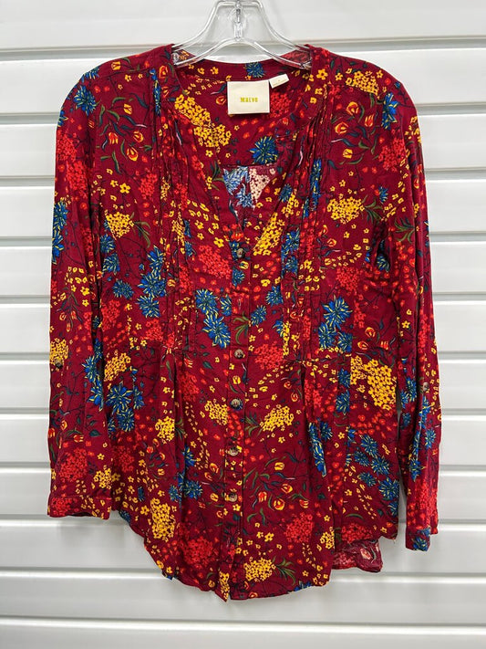 Maeve Floral Button-Up Blouse