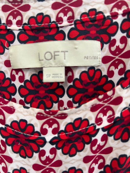 LOFT Floral Long Sleeve Blouse