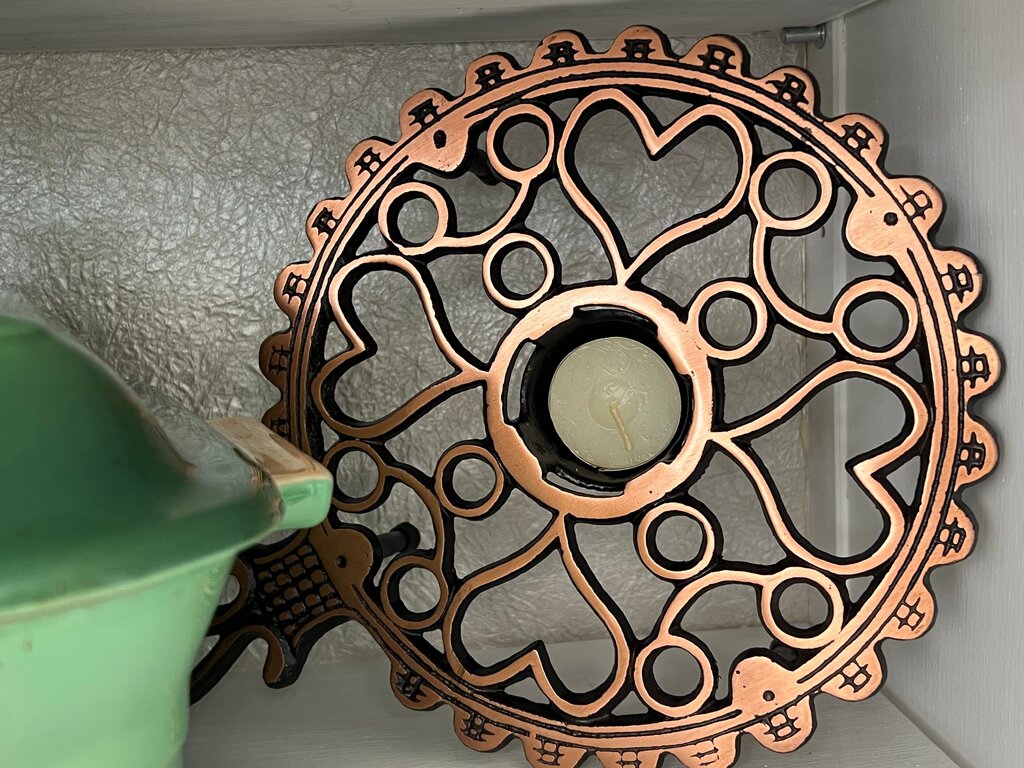 Decorative Copper Candle Holder