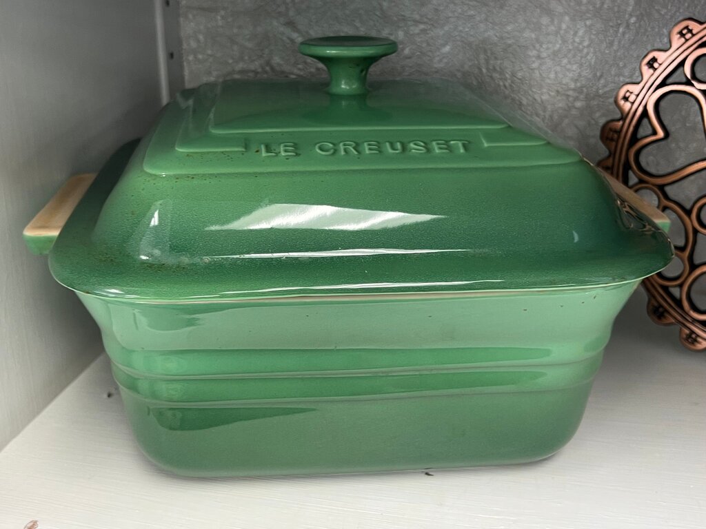 LE CREUSET Green Stoneware Baking Dish