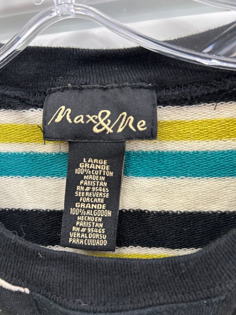 Max & Me Striped Long Sleeve Top