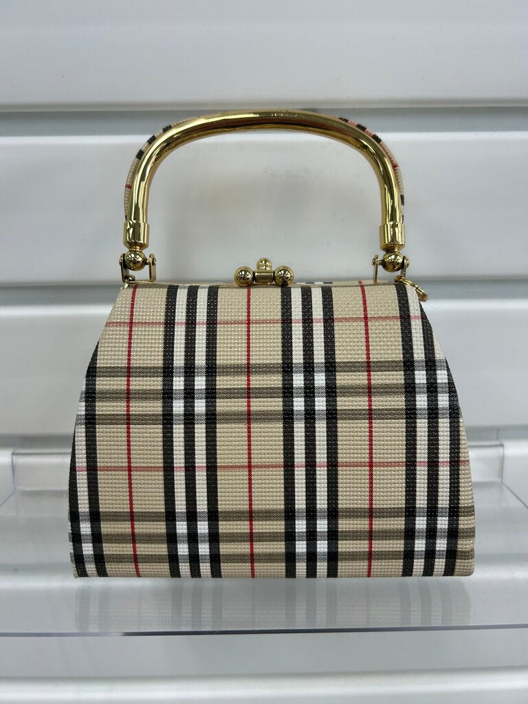 Burberry Check Pattern Handbag