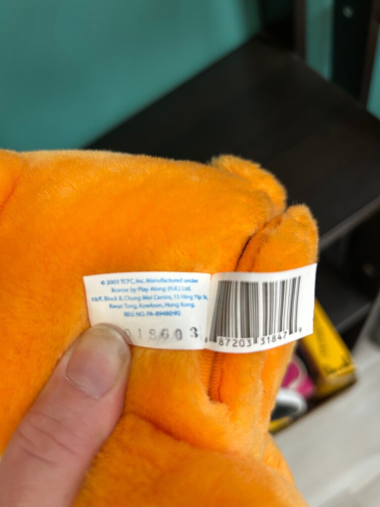Care Bears Laugh A Lot Bear 2003 Plush 13" Stuffed Animal Orange Star Toy