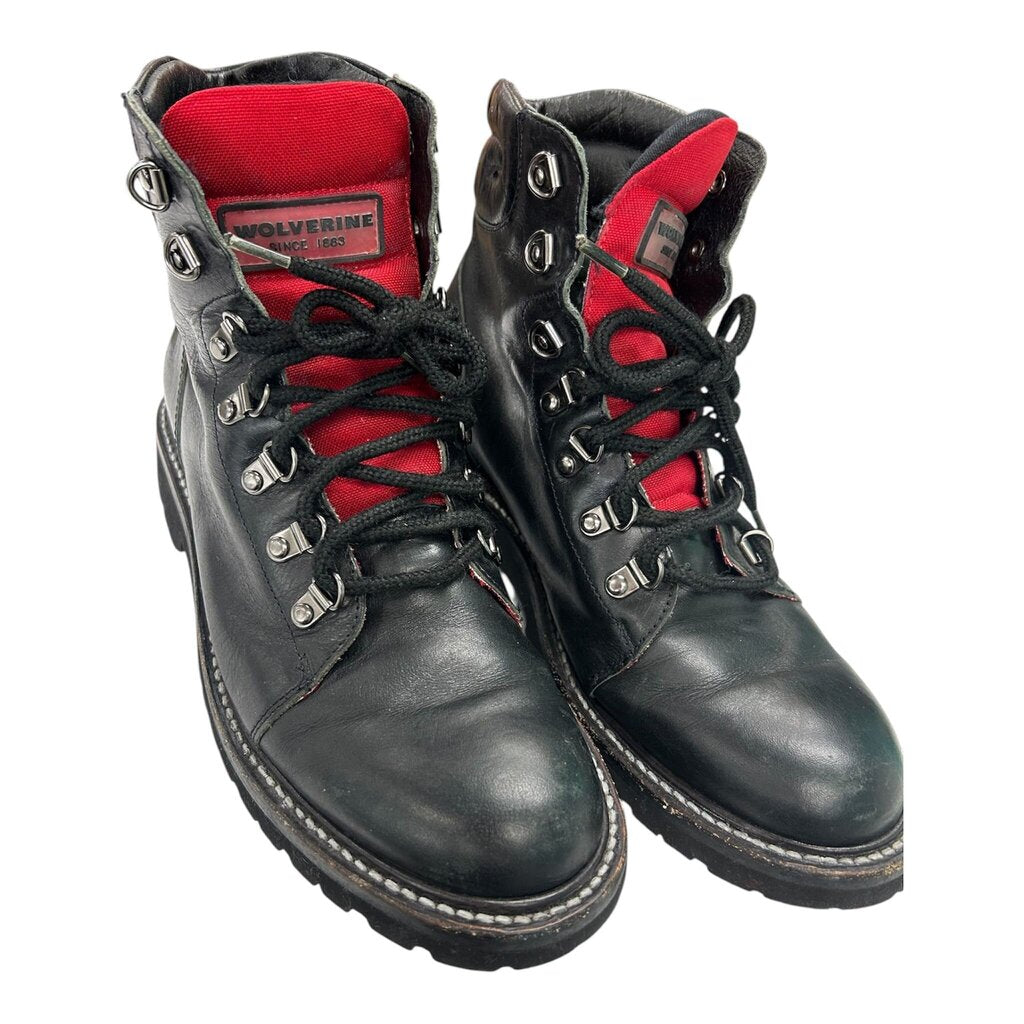 Wolverine Men's Black and Red Hiking Boots