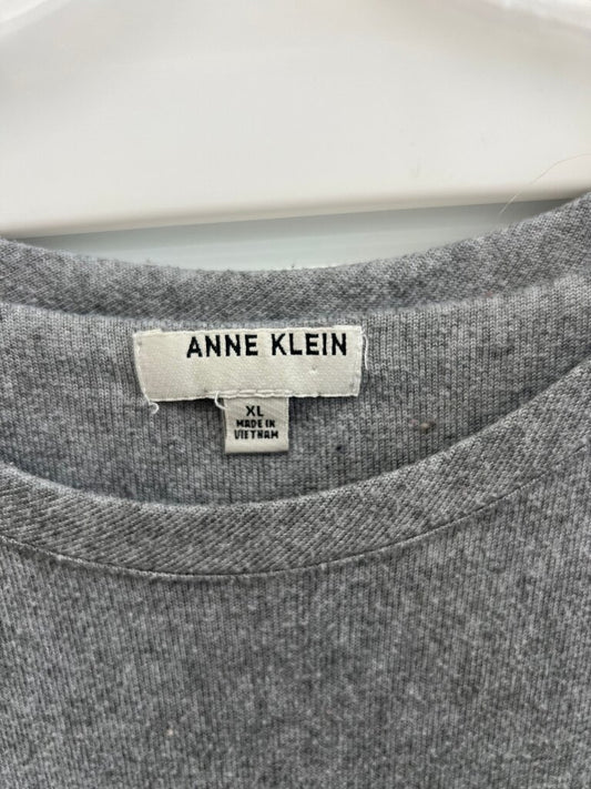 Anne Klein Women's XL Long Sleeve Gray Top