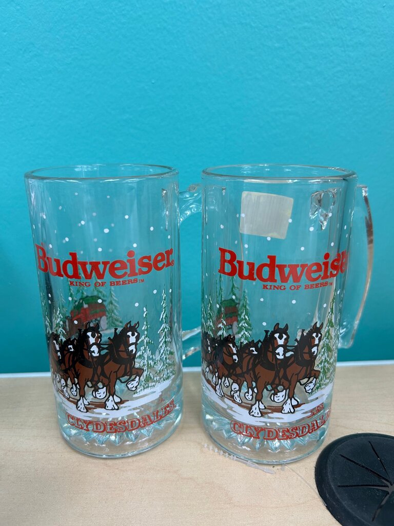 Budweiser Clydesdales Beer Mugs