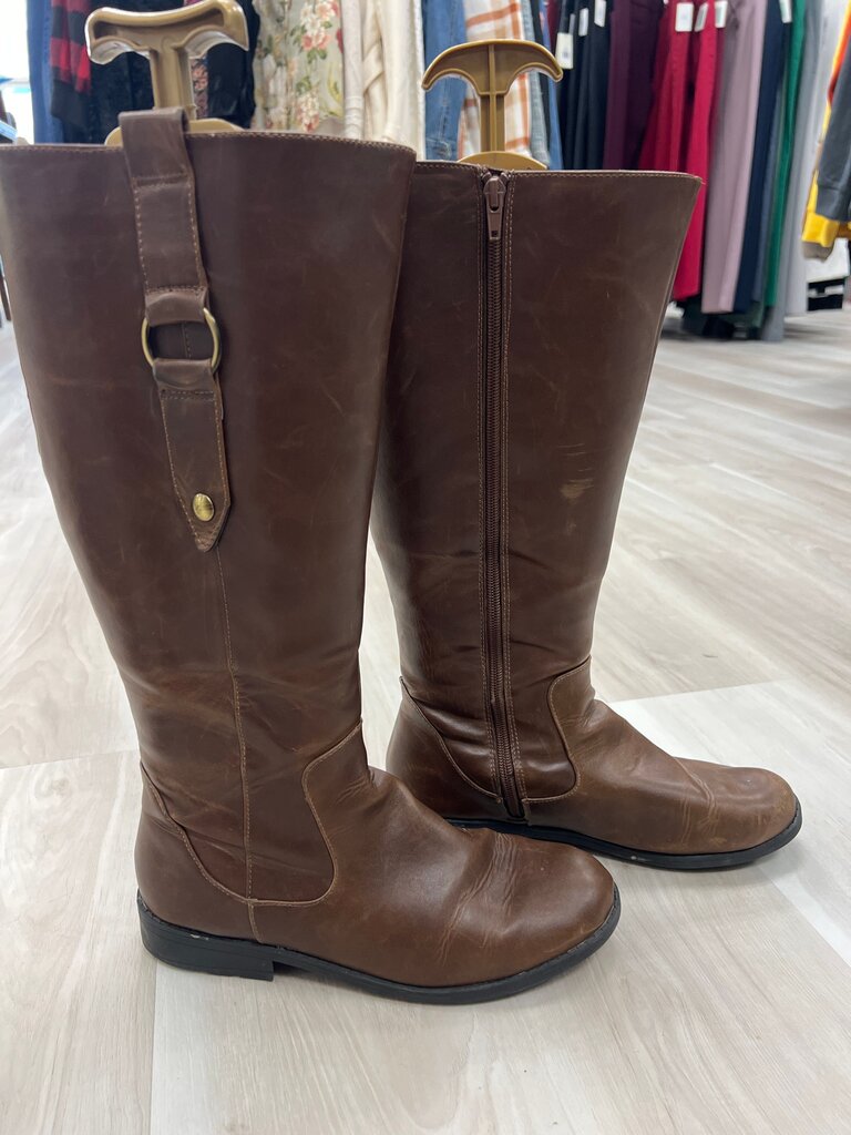Brown Tall Riding Boots
