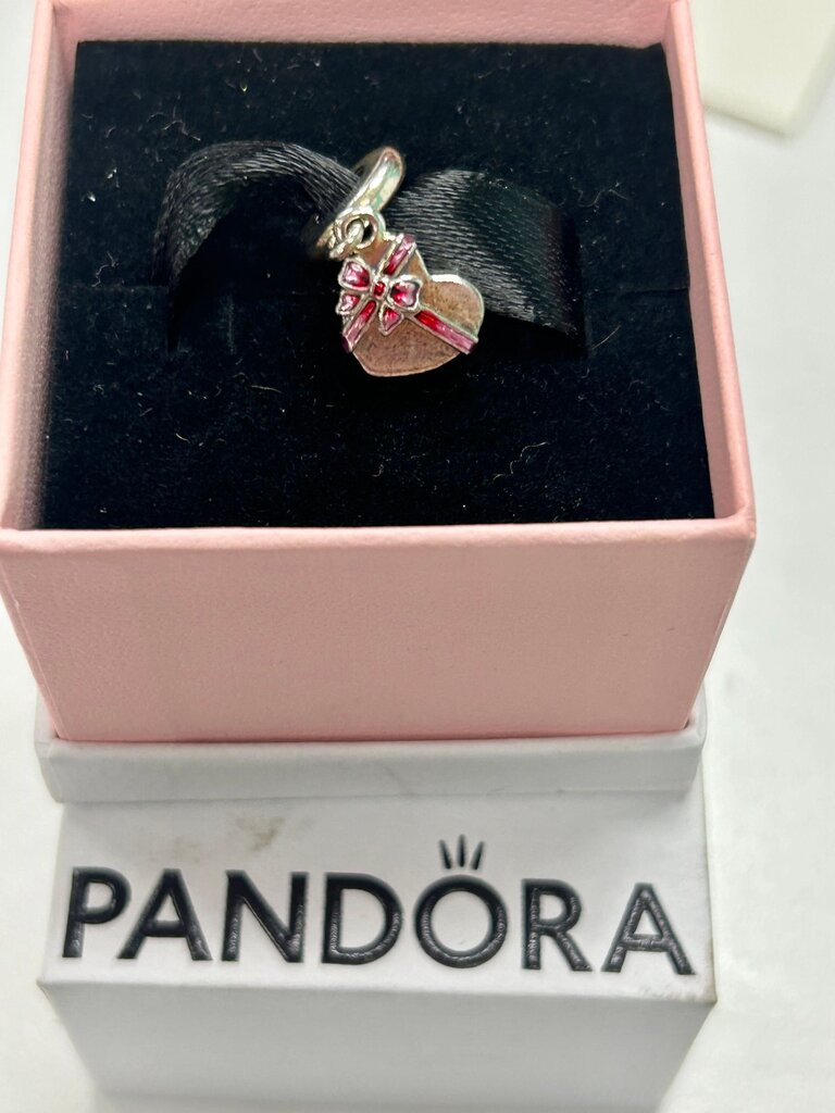 Pandora Heart Charm with Bow