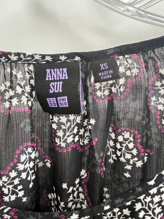 Anna Sui for Uniqlo Floral Print Blouse