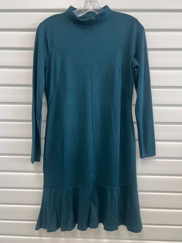 Ann Taylor Long Sleeve Teal Dress 4