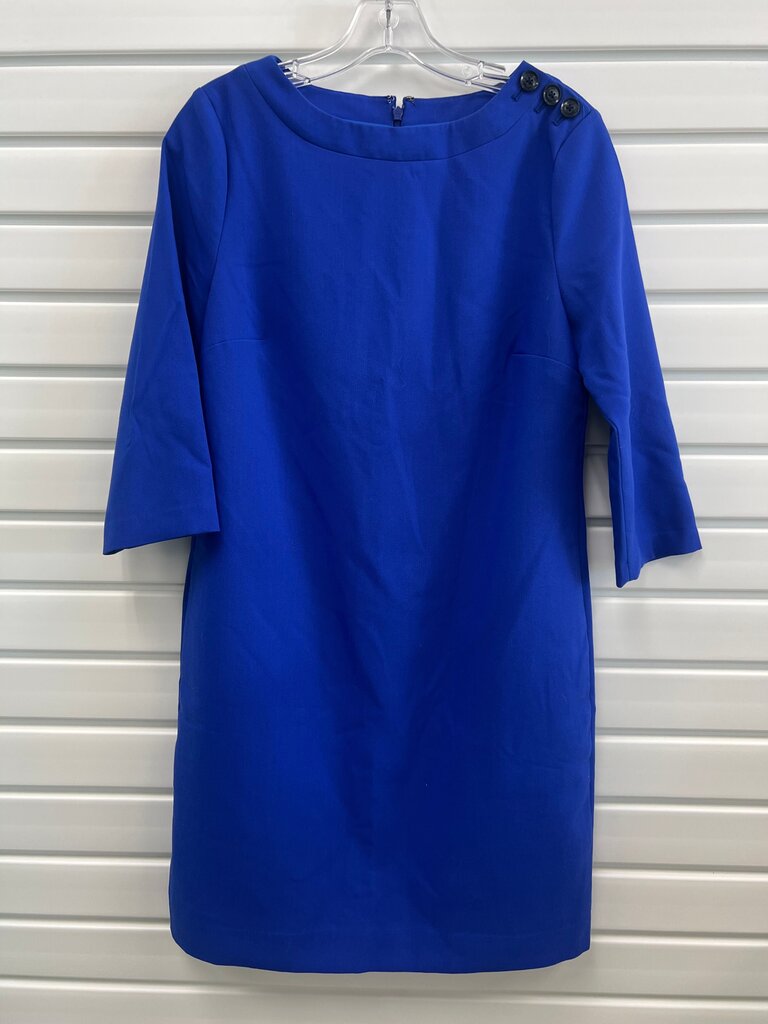 Elegant Blue Dress with Button Details