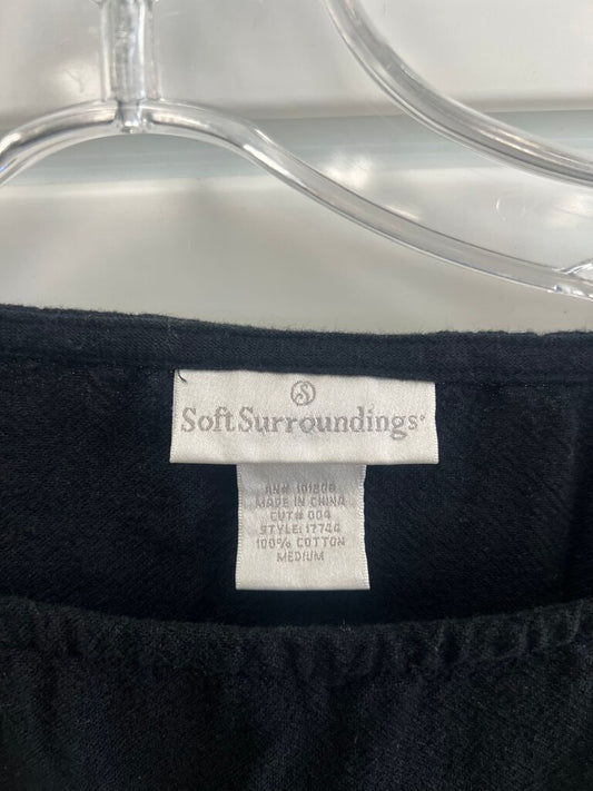 Soft Surroundings Black Cotton Top