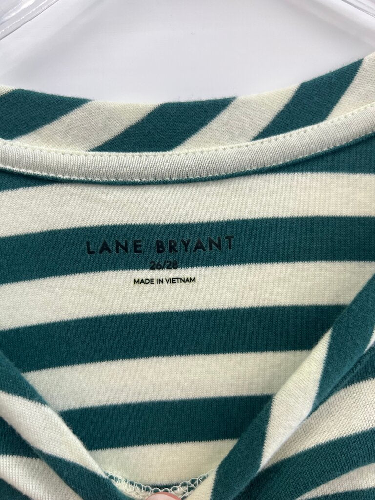 Lane Bryant Striped Long Sleeve Top