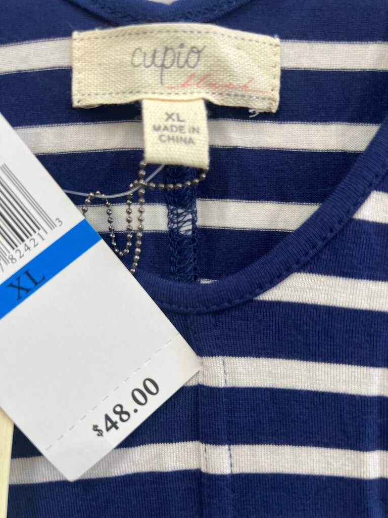 Cupio Women's Striped Short Sleeve Top NWT