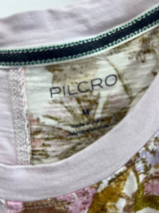 Pilcro Botanical Split Panel Graphic Tee