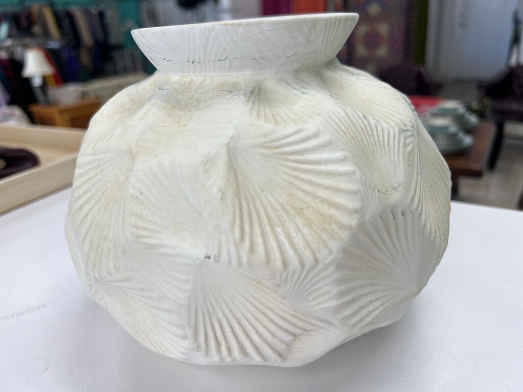 Decorative White Ceramic Vase