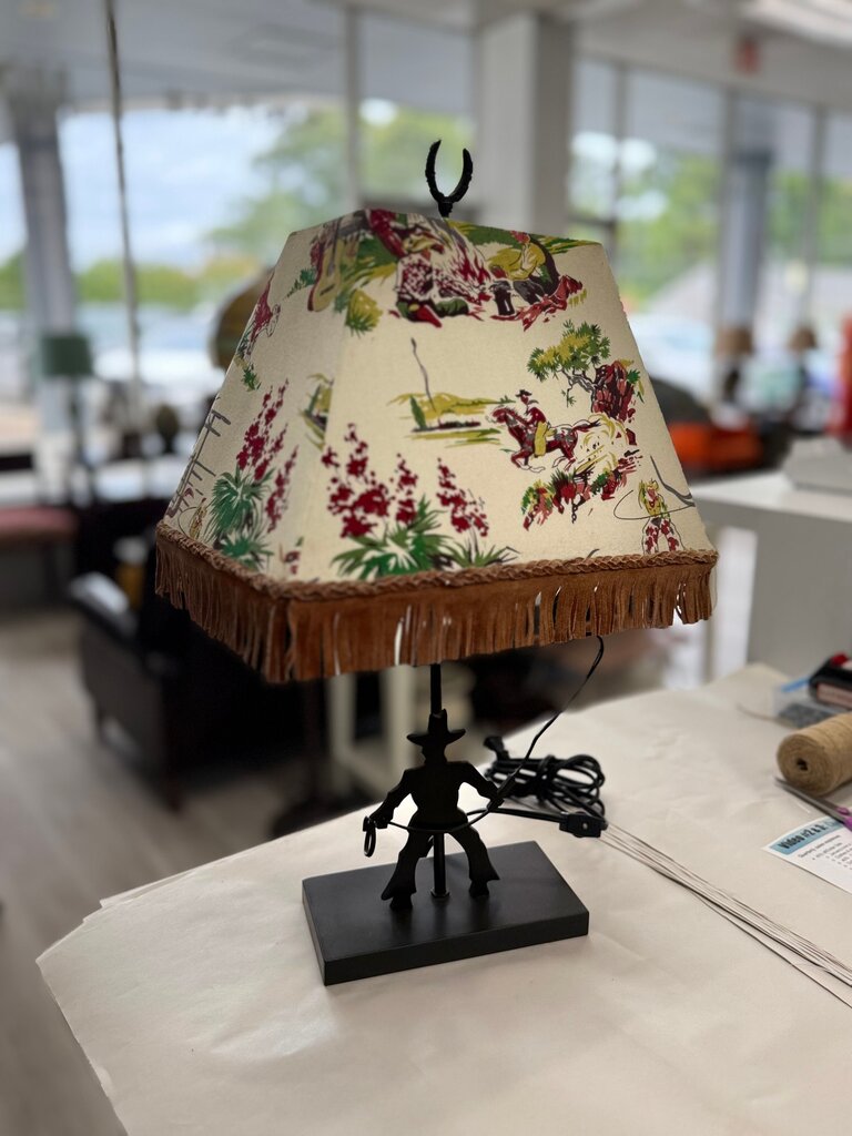 Cowboy Themed Table Lamp