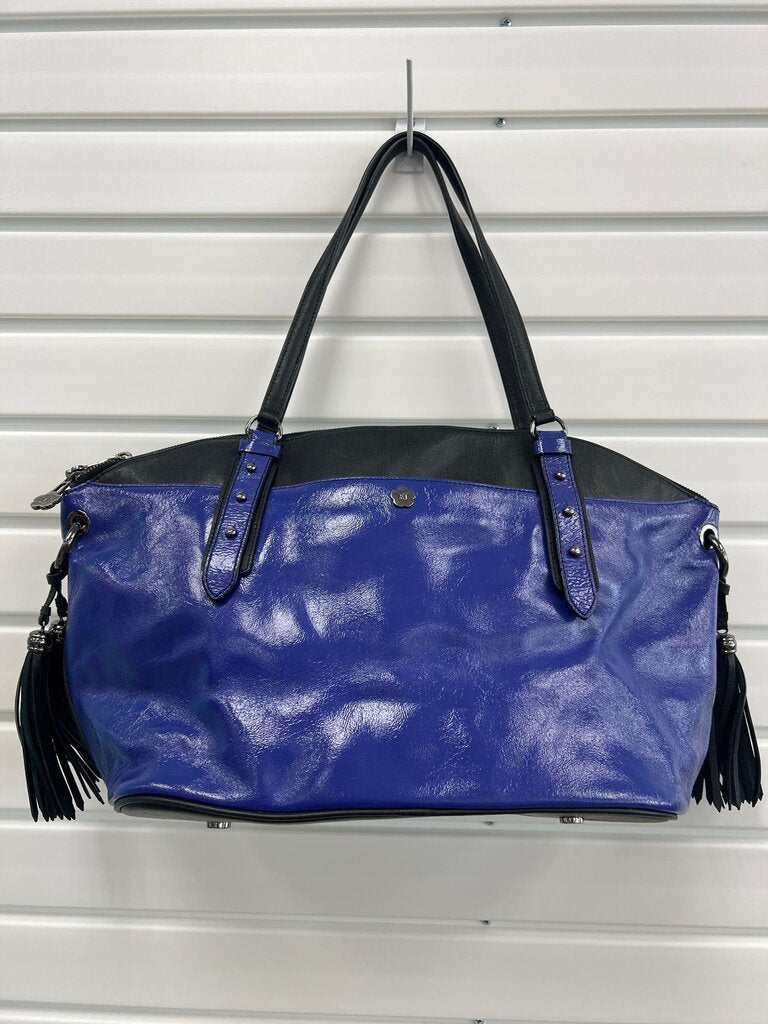 Stylish Purple and Black Handbag