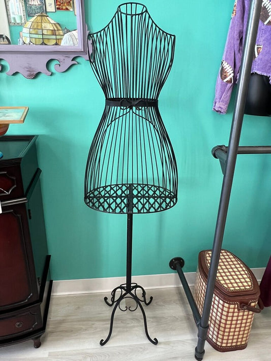 Scrollwork Wire Dress Form Display Stand