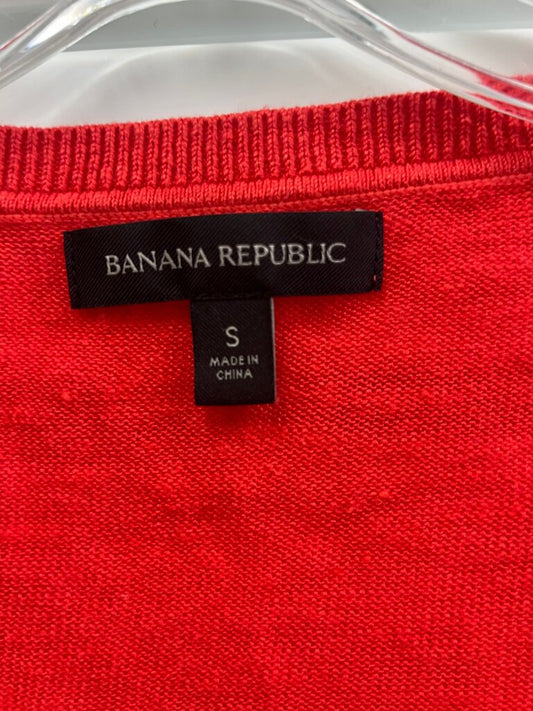 Banana Republic Red V-Neck Sweater