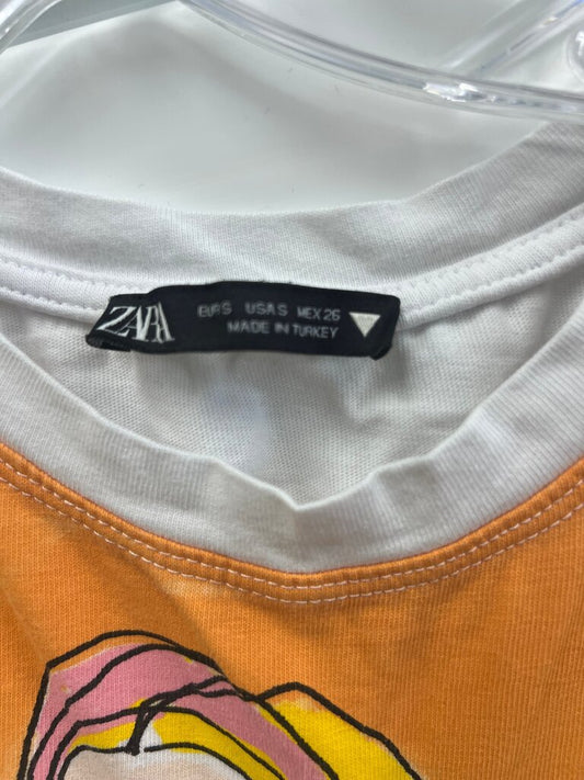 Zara Graphic Tee with Stylish Print