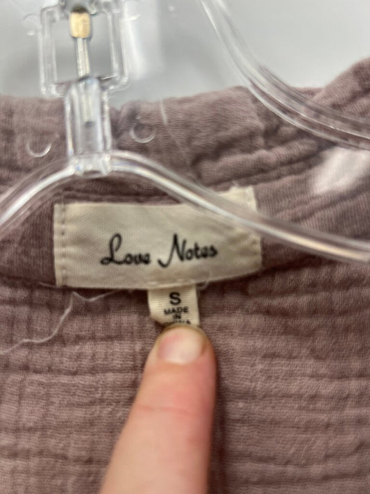 Love Notes Women's Short Sleeve Button-Up Crop Shirt