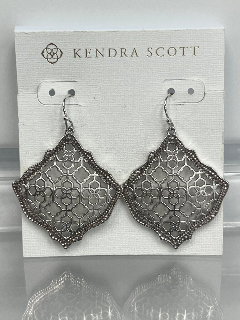 Kendra Scott Silver Filigree Earrings