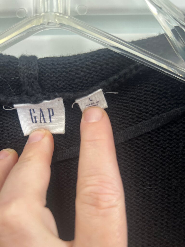 GAP Black Hooded Cardigan