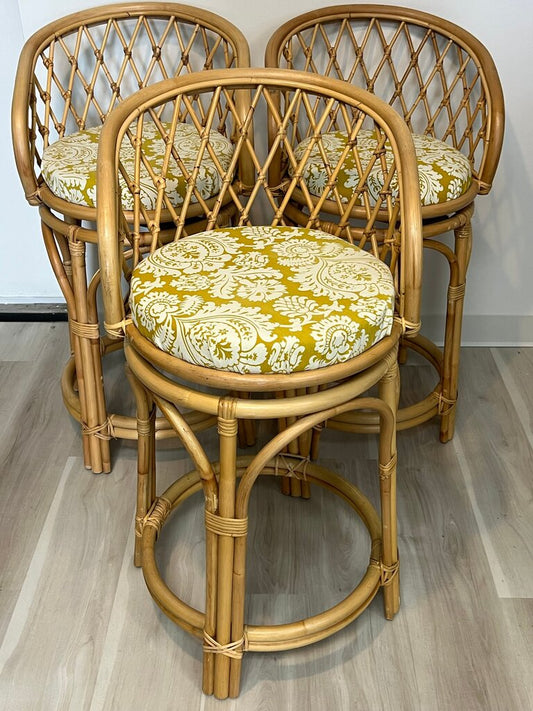 Safavieh Rattan Counter Stools, Set of 3