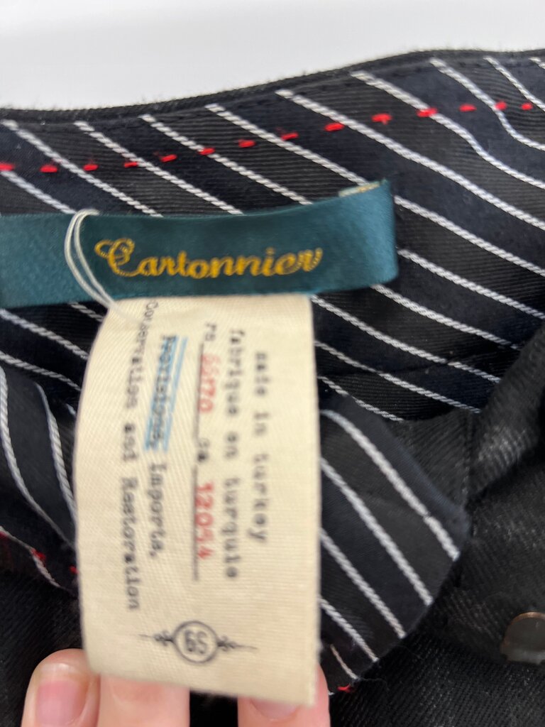 Cartonnier Women's Black Pinstripe Pants