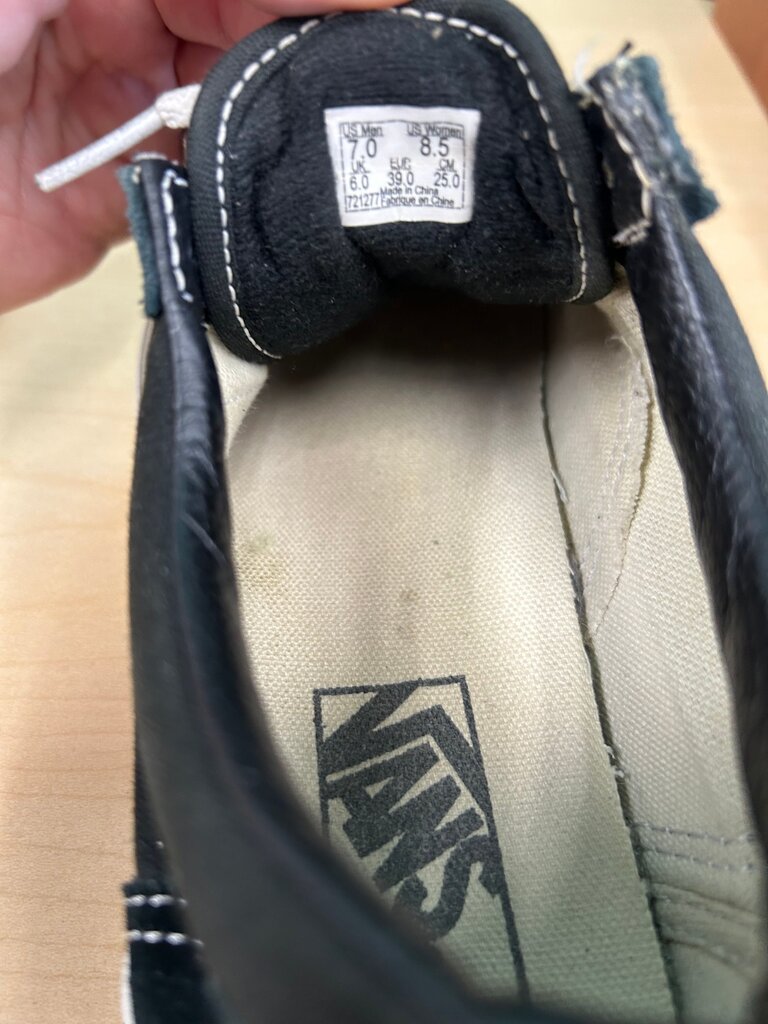 Vans Black Sneakers with White Accents