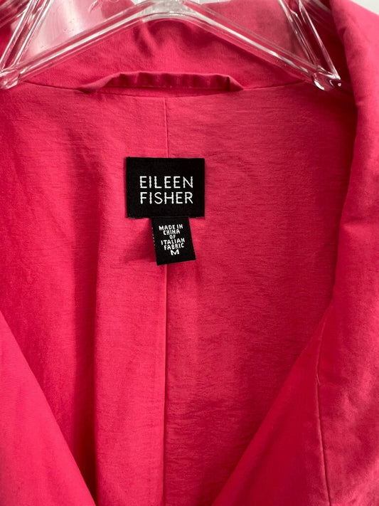 Eileen Fisher Coral Pink Shawl Collar Topper Coat M