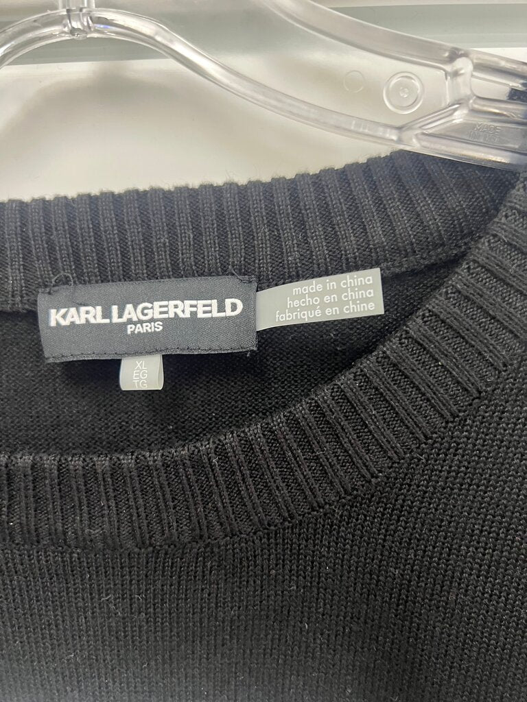 Karl Lagerfeld Black Sweater with Logo