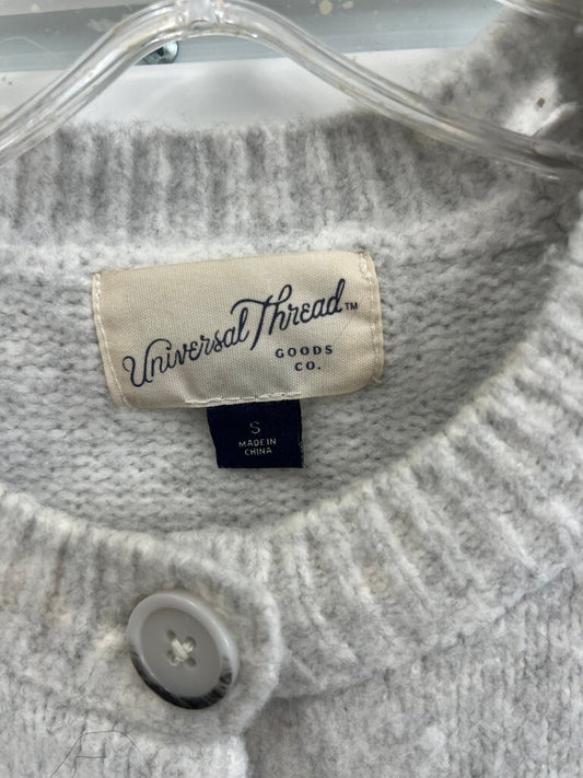 Universal Thread Women's Grey Short Sleeve Cardigan