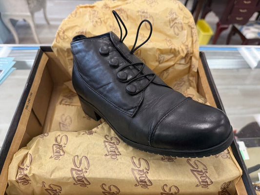 Sporto Poppin Black Ankle Boots