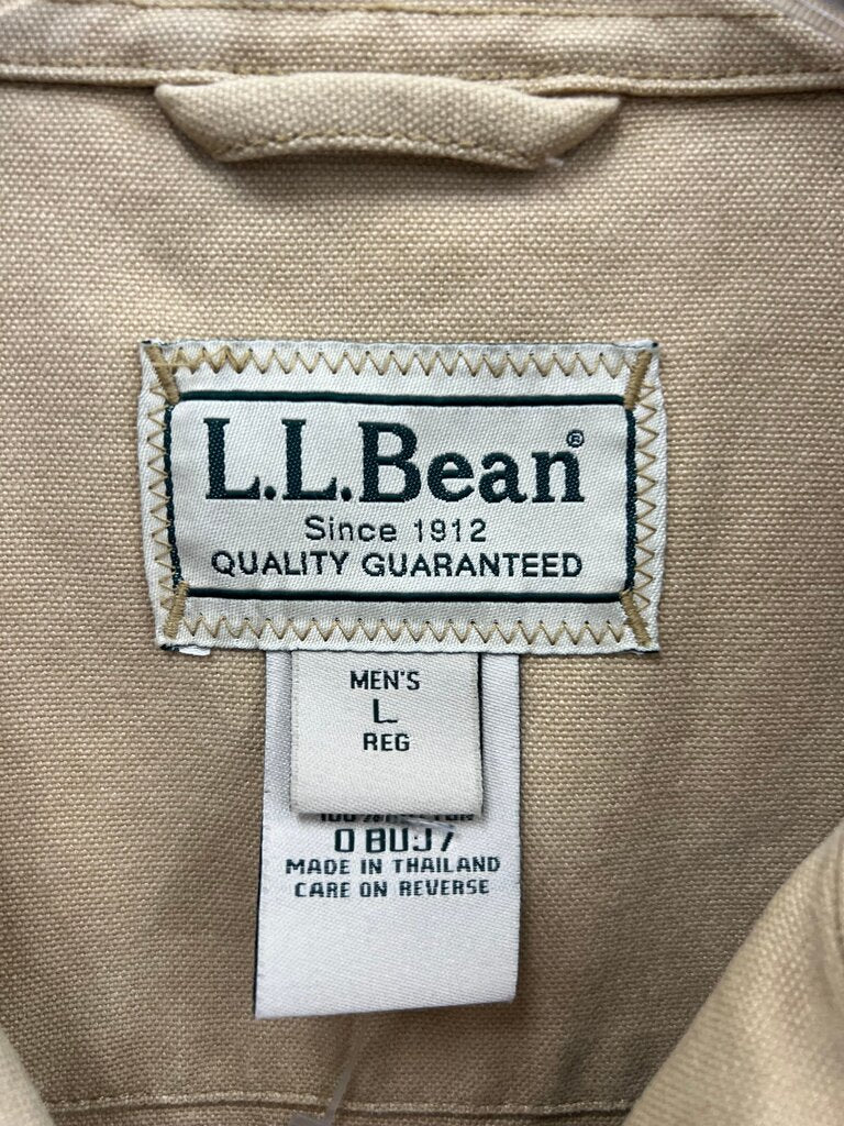 L.L.Bean Canvas Work Jacket, Full Zip, Utility Pockets