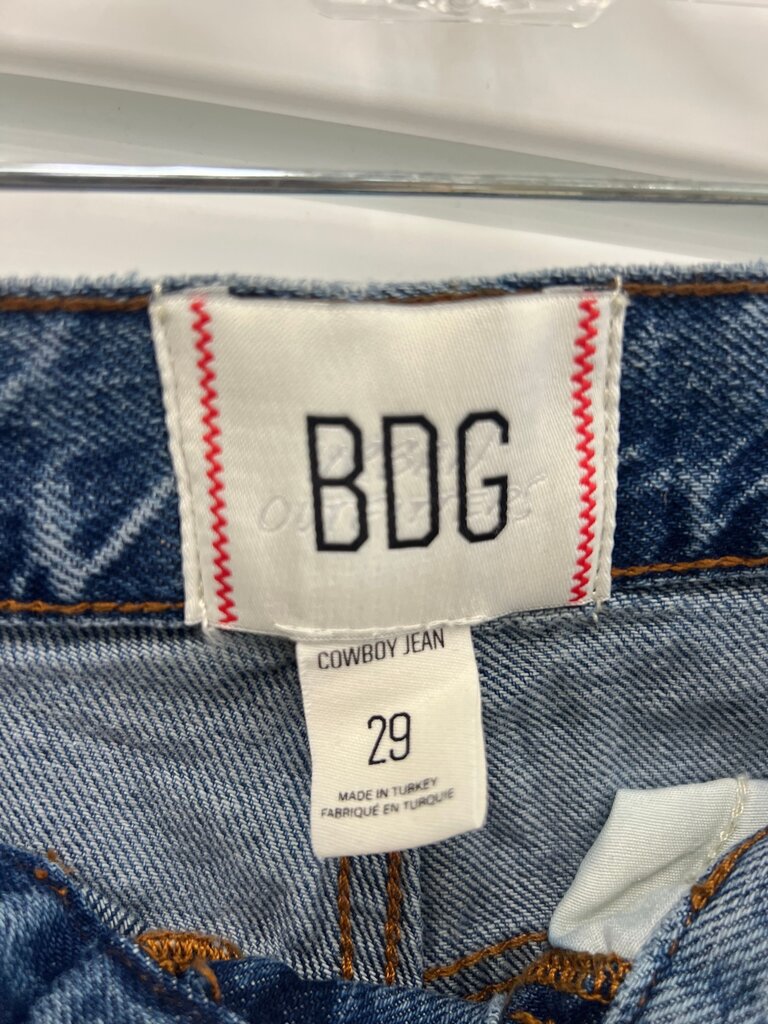 BDG Urban Outfitters Cowboy Jean High Rise Straight Size 29