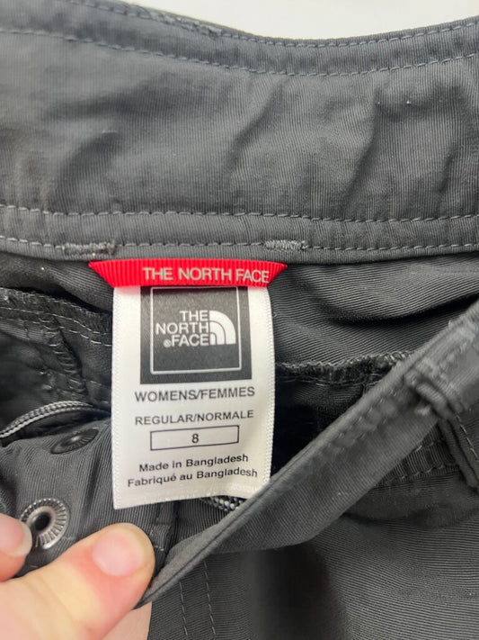 The North Face Convertible Zip Off Hiking Pants Gray Size 8