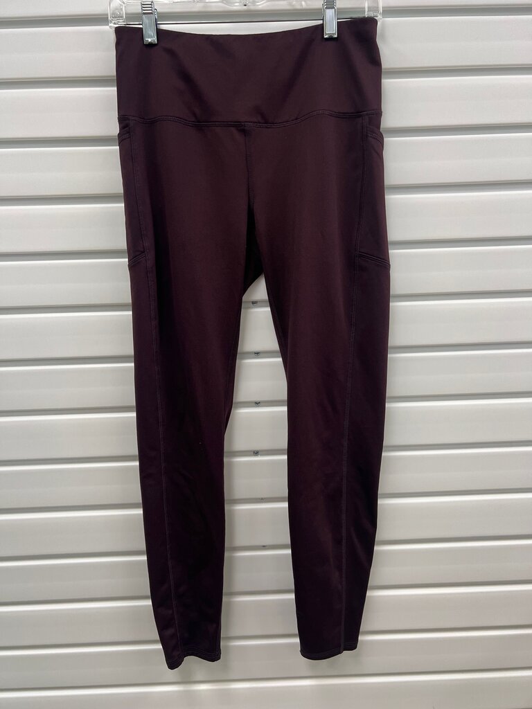 RBX Burgundy High Rise Leggings Side Pockets