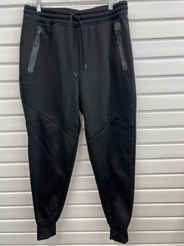 Athletex Black Fleece Zip Pocket Jogger Sweatpants