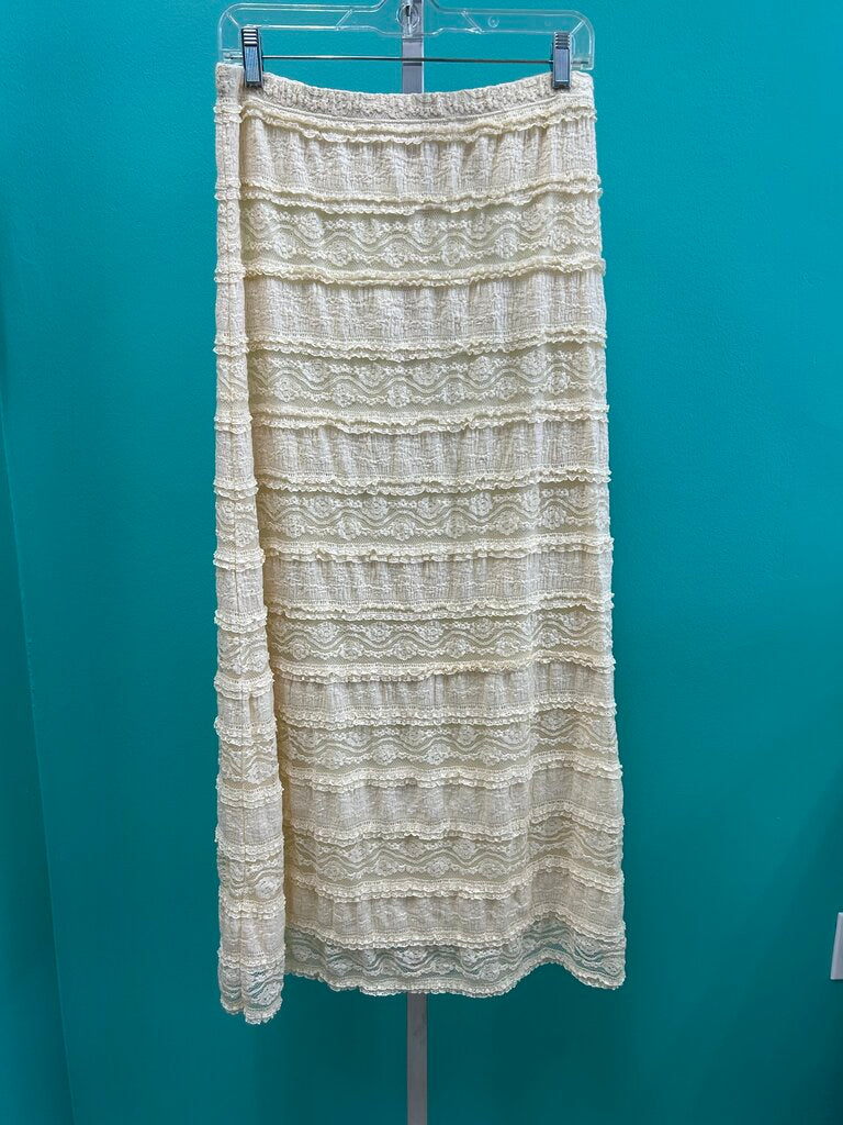 Max Studio Lace Maxi Skirt M