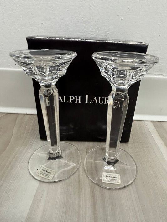 Pair Crystal Candlesticks