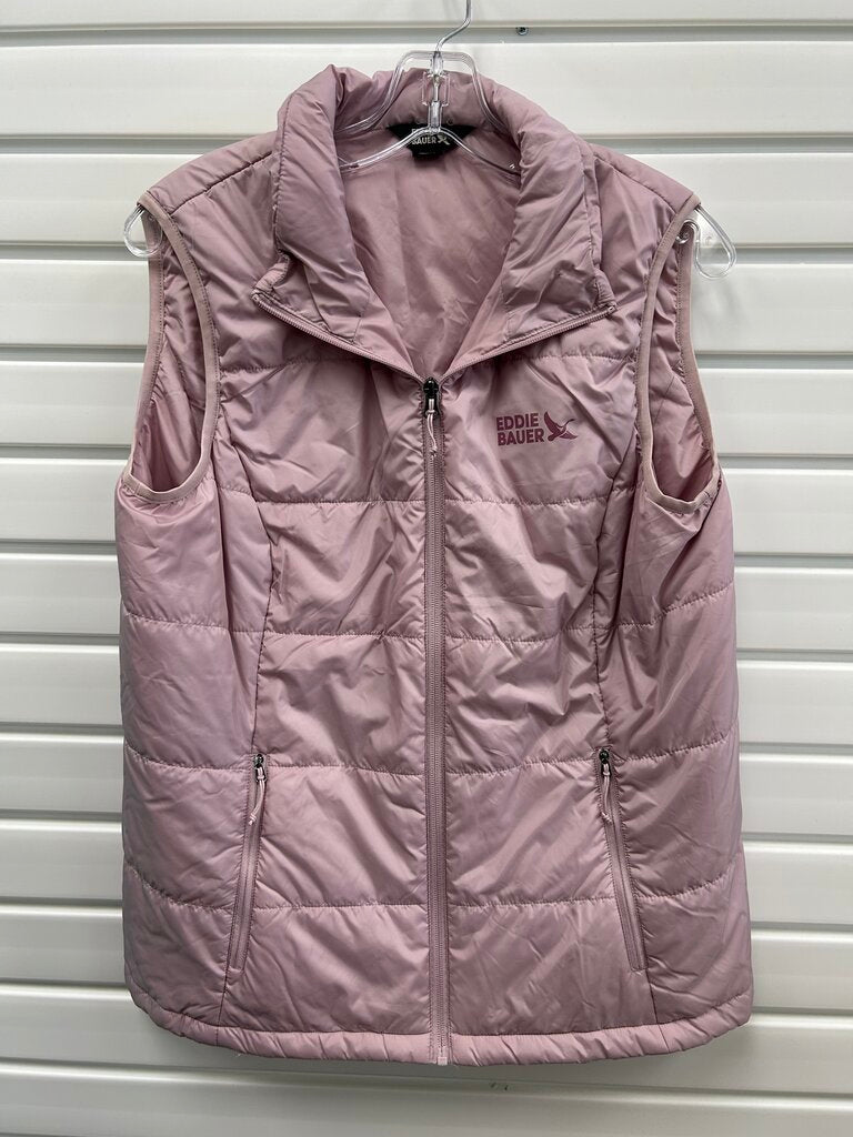 Eddie Bauer pink puffer vest, L