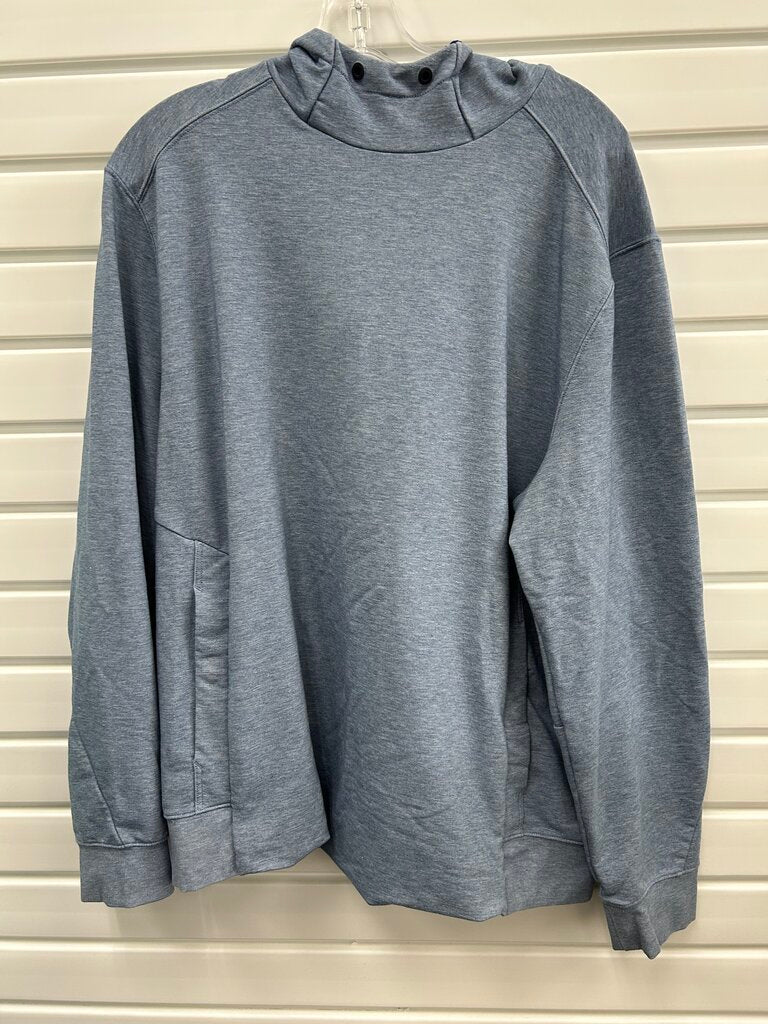 Ministry of Supply Heather Blue Pullover, L