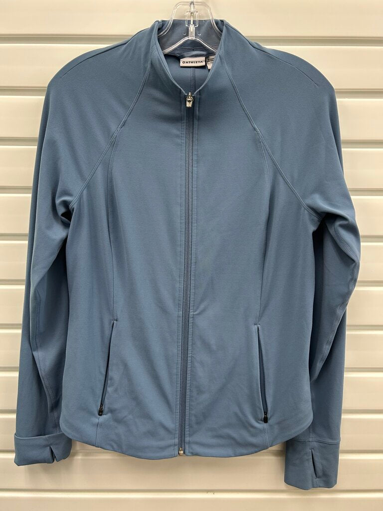 Athleta Blue Full Zip Athletic Jacket, M