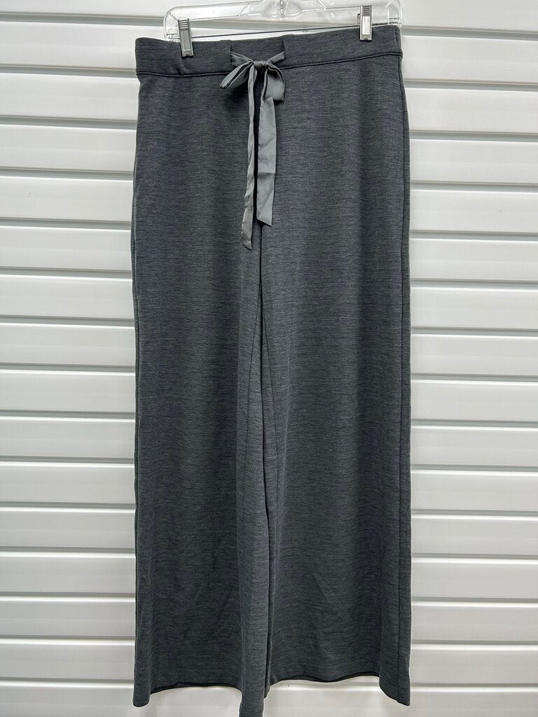 The Wide Leg Charcoal Knit Wide-Leg Pants, Size M