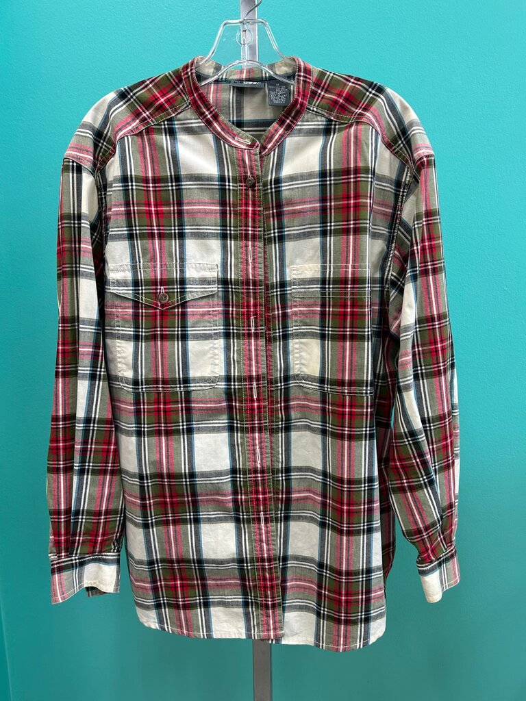 Vintage Liz Wear Plaid Long Sleeve Shirt