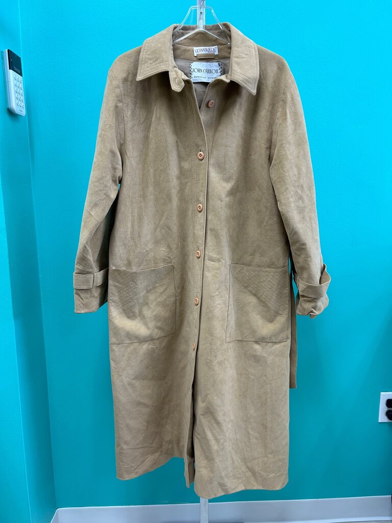Vintage Ultrasuede Tan Trenchcoat/Dress