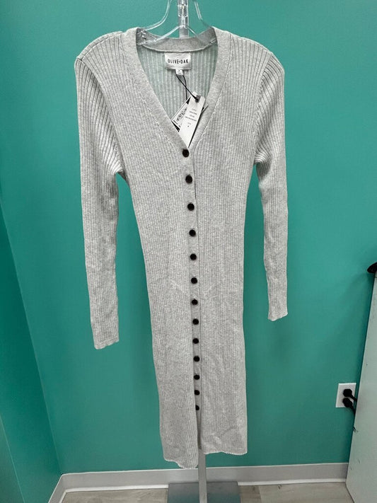 Olive + Oak Button-Up Cardigan Dress