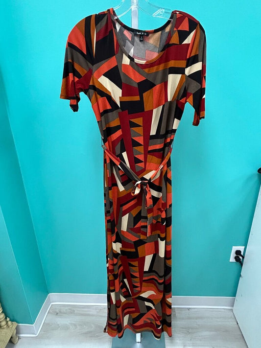 Sami & Jo Colorful Geometric Print Maxi Dress